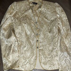 Vintage Karen Lawrence by Matthew jacard/ brocade blazer. GUC.